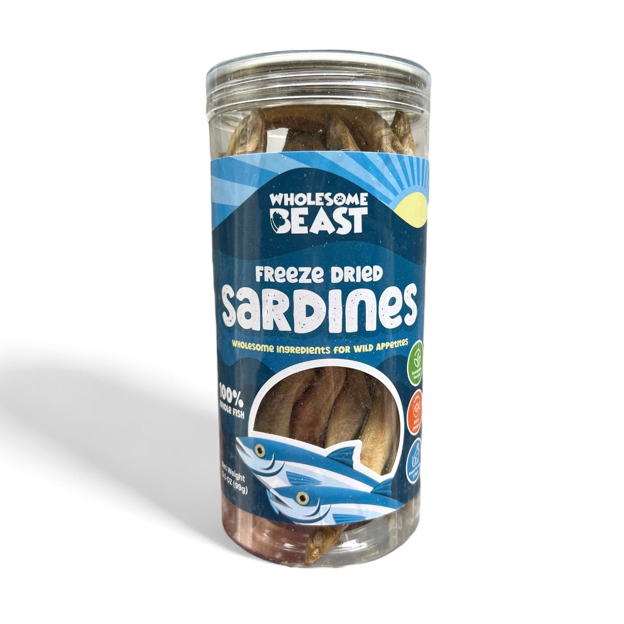 Freeze Dried Sardines- Wholesome Beast