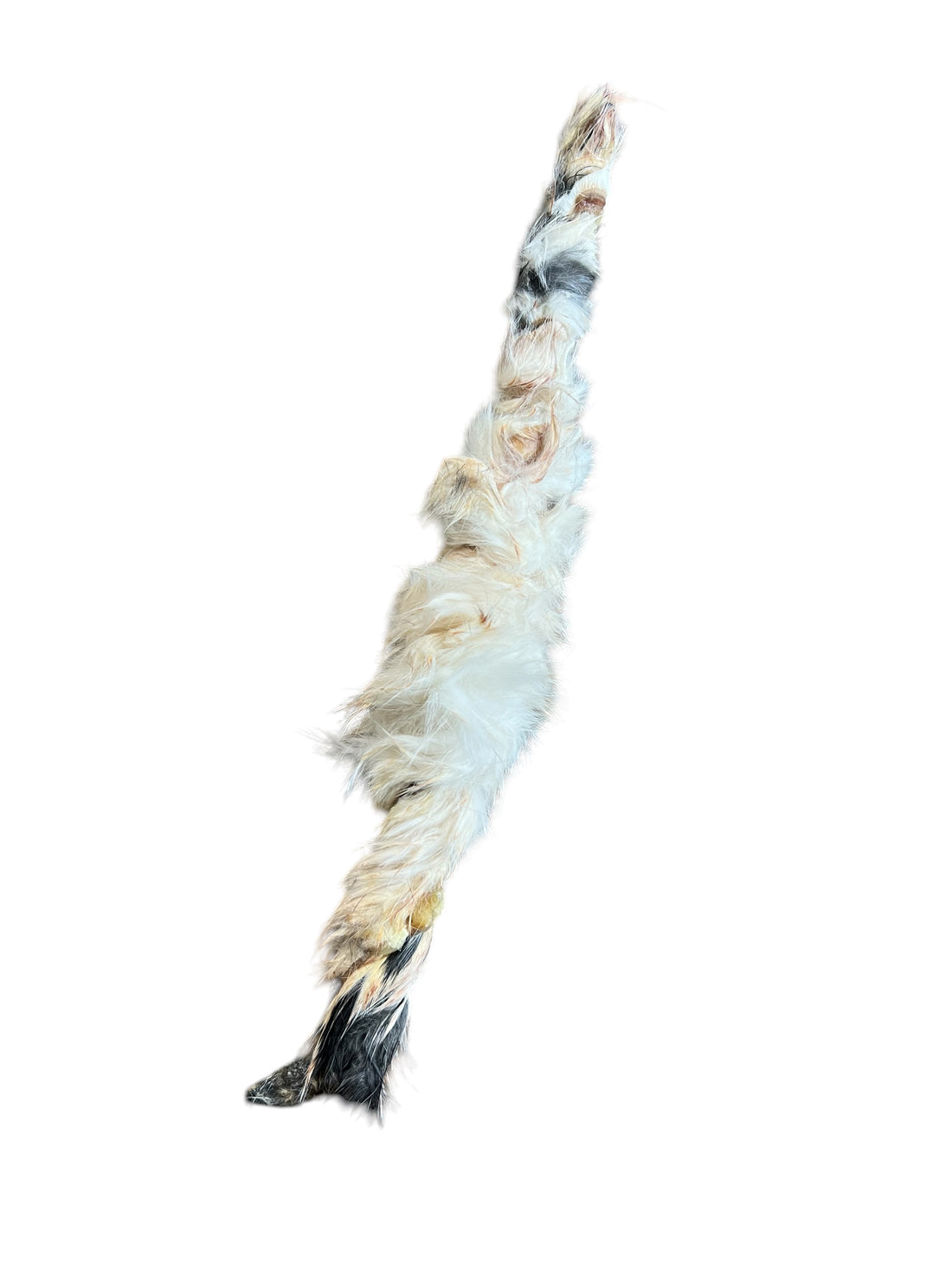 Dehydrated Furry Rabbit Hide Twist