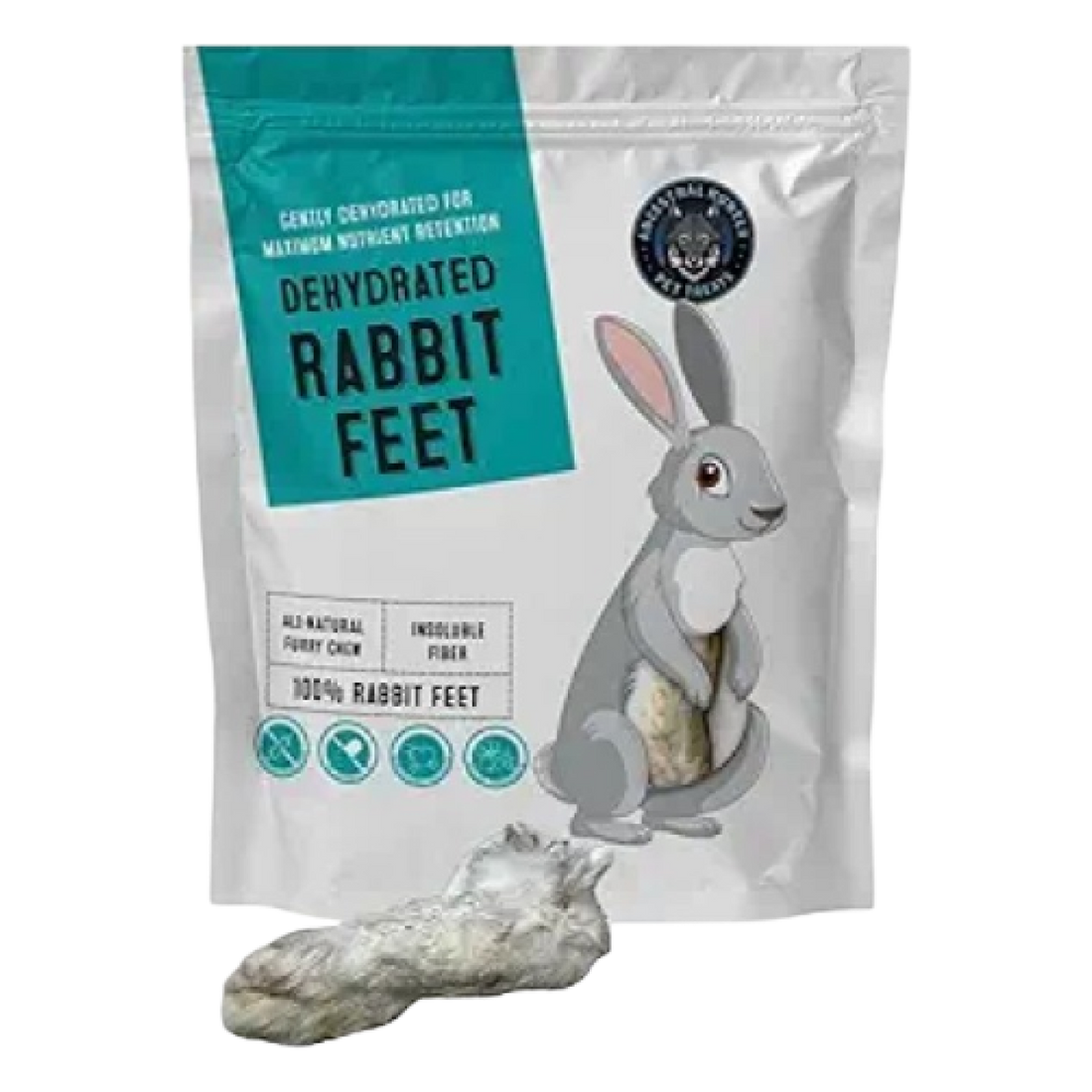 Dehydrated Furry Rabbit Back Feet (Back Feet Only)