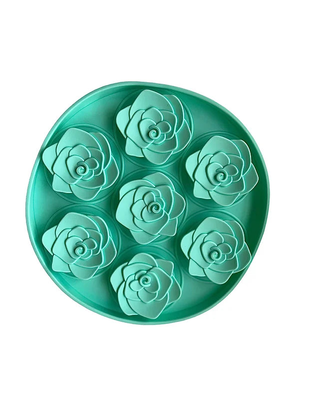 Rose Slow Feeder Lick Bowl with Suction Cups