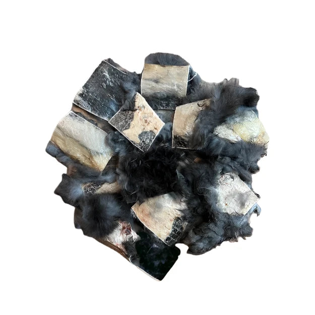 Dehydrated Furry Rabbit Hide Chews