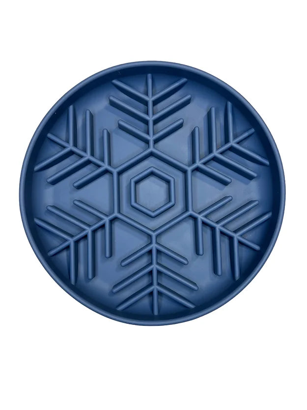 Snowflake Slow Feeder Bowl with Suction Cup
