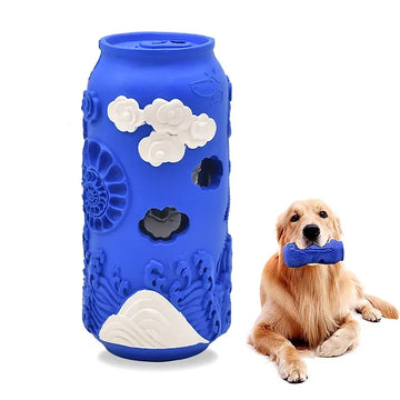 Cola Can Rubber Dog Chew & Treat Dispensing Interactive Dog Toy